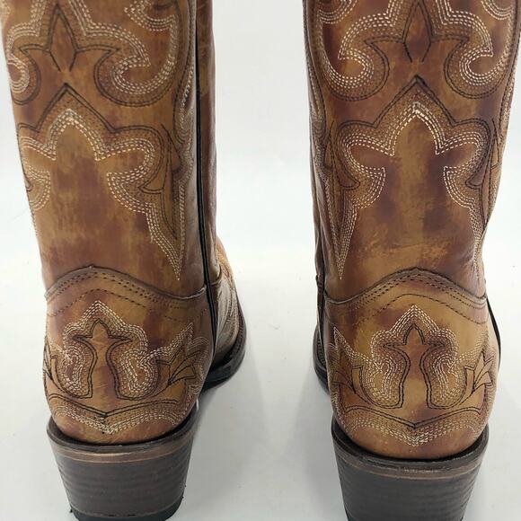 Corral Womens Embroidery Snip Toe Leather Western Boots Multicolor Size 9.5 M - Picture 9 of 15